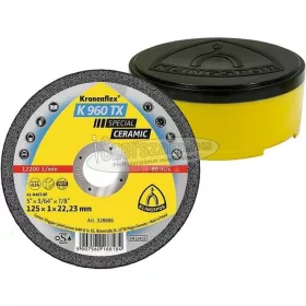   KLINGSPOR Vágókorong K 960 TX SPECIAL 115x1x22,23 mm egyenes Kerámia INOX Kronenflex 328885