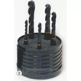 Gühring gépi menetfúró készlet M5-M12 HSS-E Powertap csavart hornyú