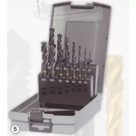 Gühring gépi menetfúró készlet M3-M12 HSS-E Powertap csavart hornyú