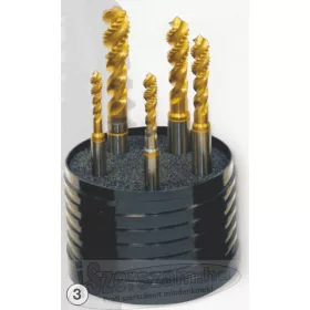 Gühring gépi menetfúró készlet M5-M12 Titan HSS-E Powertap csavart hornyú