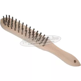 ABRABORO Fa nyelű kézi kefe 0.30 INOX egyenes 4-soros