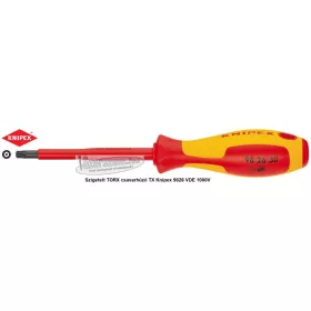 KNIPEX Szigetelt TORX csavarhúzó TX 98 26 VDE 1000V