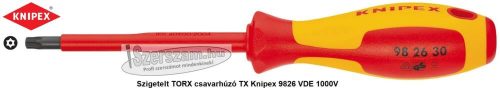 KNIPEX Szigetelt TORX csavarhúzó TX 98 26 VDE 1000V