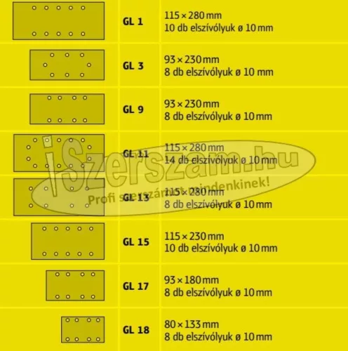 KLINGSPOR Csiszoló csík PS 33 CK tépőzáras 70x125-115x230 mm k40-k120 (csiszolópapír)