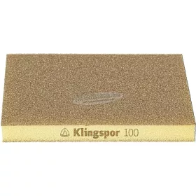   KLINGSPOR Csiszolószivacs SW 501 TR Alumínium-oxid 123x96x12,5 mm k100-k220 korund lágy (rugalmas, 2 oldalon szemcsés)