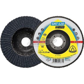   KLINGSPOR Lamellás csiszolótányér SMT 628 SUPRA 115-180x22,23 mm k36-k120 zirkonkorund egyenes