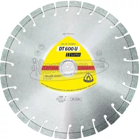   KLINGSPOR Gyémánt vágókorong DT 600 U SUPRA 100-230x16-22,23 mm rövid fogazás