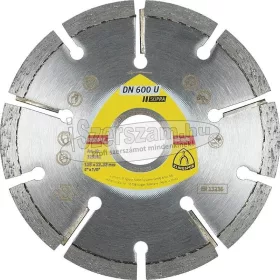   KLINGSPOR Gyémánt vágókorong DN 600 U SUPRA 80-125x22,23 mm standard fogazás fugamaró