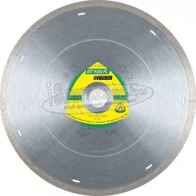   KLINGSPOR Gyémánt vágókorong DT 900 FL SPECIAL 180-350x25,4/30 mm folyamatos él lézer nyílásokkal