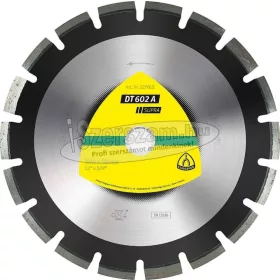   KLINGSPOR Gyémánt vágókorong DT 602 A SUPRA 300-500x20-25,4 mm széles foghézag