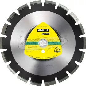   KLINGSPOR Gyémánt vágókorong DT 612 A SUPRA 300-500x25,4 mm széles foghézag