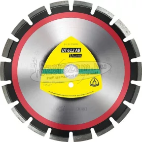   KLINGSPOR Gyémánt vágókorong DT 612 AB SUPRA 300-500x20-25,4 mm széles foghézag