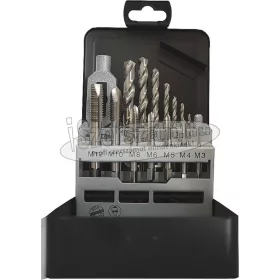   ABRABORO HSS-G bevágó menetfúró készlet 15 részes M3-M12 DIN352