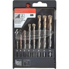   ABRABORO betonfúró Hengeres szárú készlet 8 részes 3-10mm diamant EVO2
