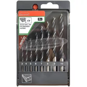 ABRABORO Rövid fafúró készlet 8 részes (D3-10mm)