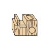 ABRABORO Horonymaró HM, kétélű homlokéllel 5x43/12mm