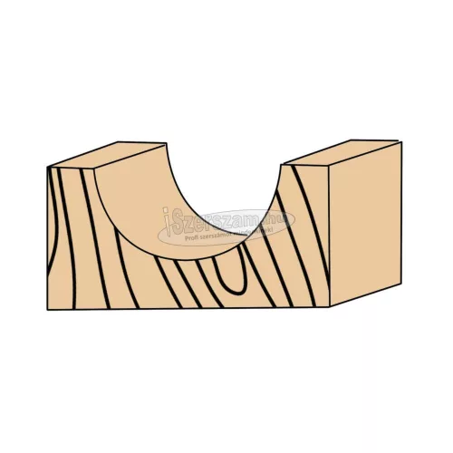 ABRABORO Homorulatmaró HM 12,7x40/12,7mm R6,3