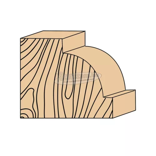 ABRABORO Pálcatag maró HM 38,1x62/19mm R12,7