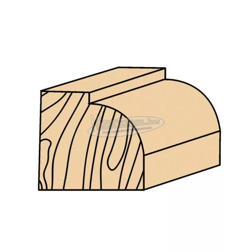 ABRABORO Lekerekítő maró HM 28,6x55/15,9mm R7,9