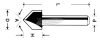 ABRABORO V-horonymaró HM 16x48/12,7mm R90°