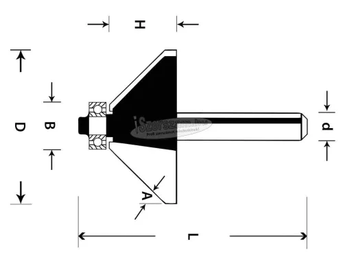 ABRABORO Élmaró HM 32x56/15mm R45°