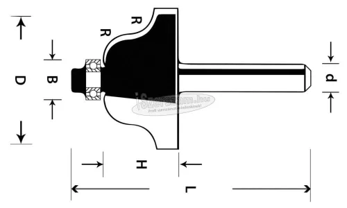 ABRABORO Profilmaró (A) HM 35x60/17,4mm R6,3