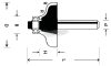 ABRABORO Profilmaró (C) HM 38x57/15,9mm R6,3