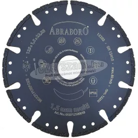 ABRABORO gyémánt vágótárcsa multi 125x1,2x22,23mm No18