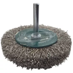   ABRABORO Száras körkefe D60mm d6mm 0,3mm INOX 12mm kefevastagság