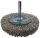 ABRABORO Száras körkefe D60mm d6mm 0,3mm INOX 12mm kefevastagság