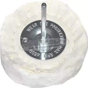 ABRABORO Csapos polírozó 100x12mm d6mm pamut rongykorong