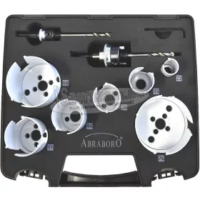   ABRABORO HM lyukfűrész készlet 22/35/38/44/51/68/76mm elektromos