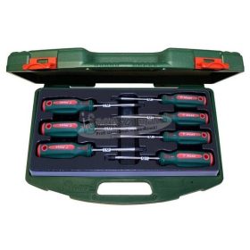   HANS furatos TORX csavarhúzó készlet TH10-TH40 7 részes TTK-18 kofferben Cr-V