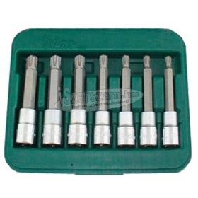   HANS 1/2" RIBE hosszú bit-dugókulcsfej készlet M7-M14 7 részes 46029-47 W/S2