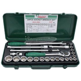  HANS 1/2" dugókulcs készlet 12 szögű 8-32mm 24 részes 4624-2MG Cr-V