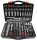 Z-TOOLS 1/4"+3/8"+1/2" szerszám készlet 172 részes Cr-V hatszög