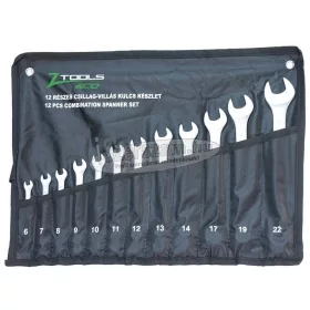   Z-TOOLS csillag-villás kulcskészlet elliptikus 6-22mm 12 részes 15° Cr-V