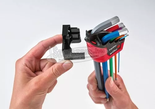 WIHA gömbvégű hosszú imbuszkulcs készlet SW1,5-10 9 részes ErgoStar színes 41483