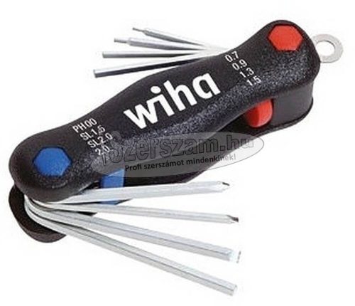 WIHA Multitool Mini PocketStar Lapos, Phillips, imbusz 8 részes 27936