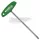 WIHA T-markolatú imbuszkulcs TORX matt krómozású T20 200mm, 01333