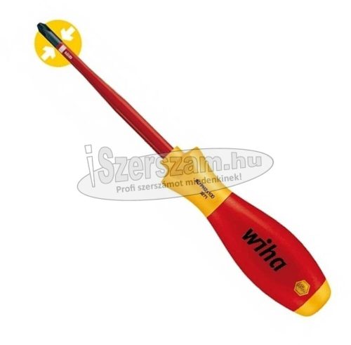 WIHA SoftFinish electric slimFix VDE 1000V szigetelt Xeno csavarhúzó SL/PZ2x100/218mm 3281/36330 Cr-V-Mo