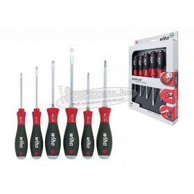   WIHA SoftFinish lapos+Phillips üthető csavarhúzó készlet SL+PH 6 részes 21250 Cr-V-Mo 21250