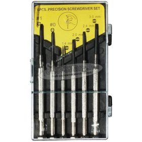 Z-TOOLS órás csavarhúzó készlet SL+PH 6 részes Cr-V