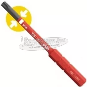   WIHA Szigetelt TORX bit hegy T8-T25x75mm 1,3-5,5Nm 6mm 2831-15 SoftFinish electric slimBit/Bit VDE 1000V
