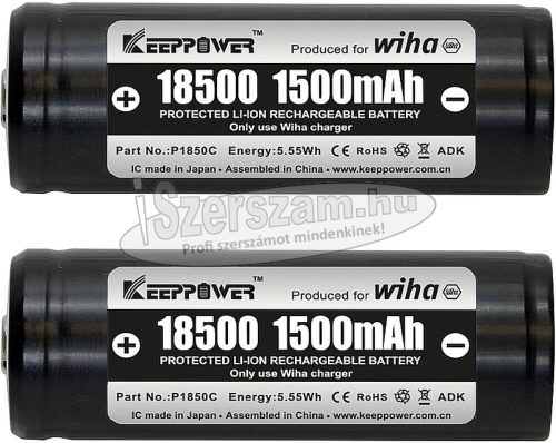 WIHA SpeedE Li-ion akkumulátor készlet 1500mAh 2db 41914