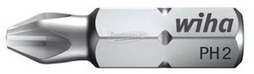WIHA Standard Phillips bit hegy PH2x25mm C6,3-1/4" 50db 08048