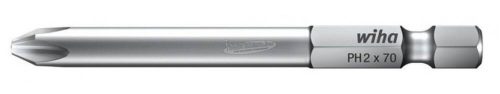 WIHA Professional Phillips bit hegy PH1x70mm E6,3-1/4" 01803