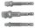 Z-TOOLS bit adapter dugókulcshoz 1/4"+3/8"+1/2" 3 részes készlet Cr-V