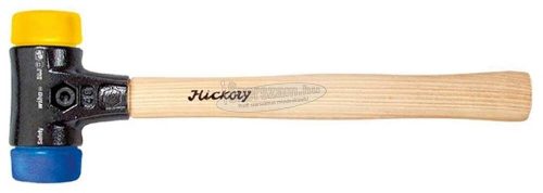 WIHA Cserélhető fejű kalapács közepesen puha/kemény Hickory fanyéllel, kerek kalapácsfejjel d40 640g 26654