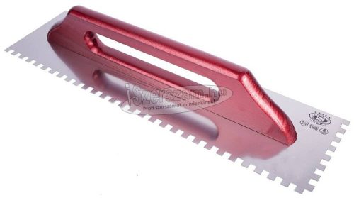 Z-TOOLS Svájci glettelő fogazott INOX E6 130x480mm Profi